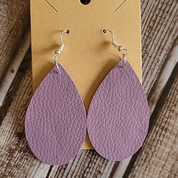 Handmade Faux Leather Earrings Bundle - Picture 7 of 14